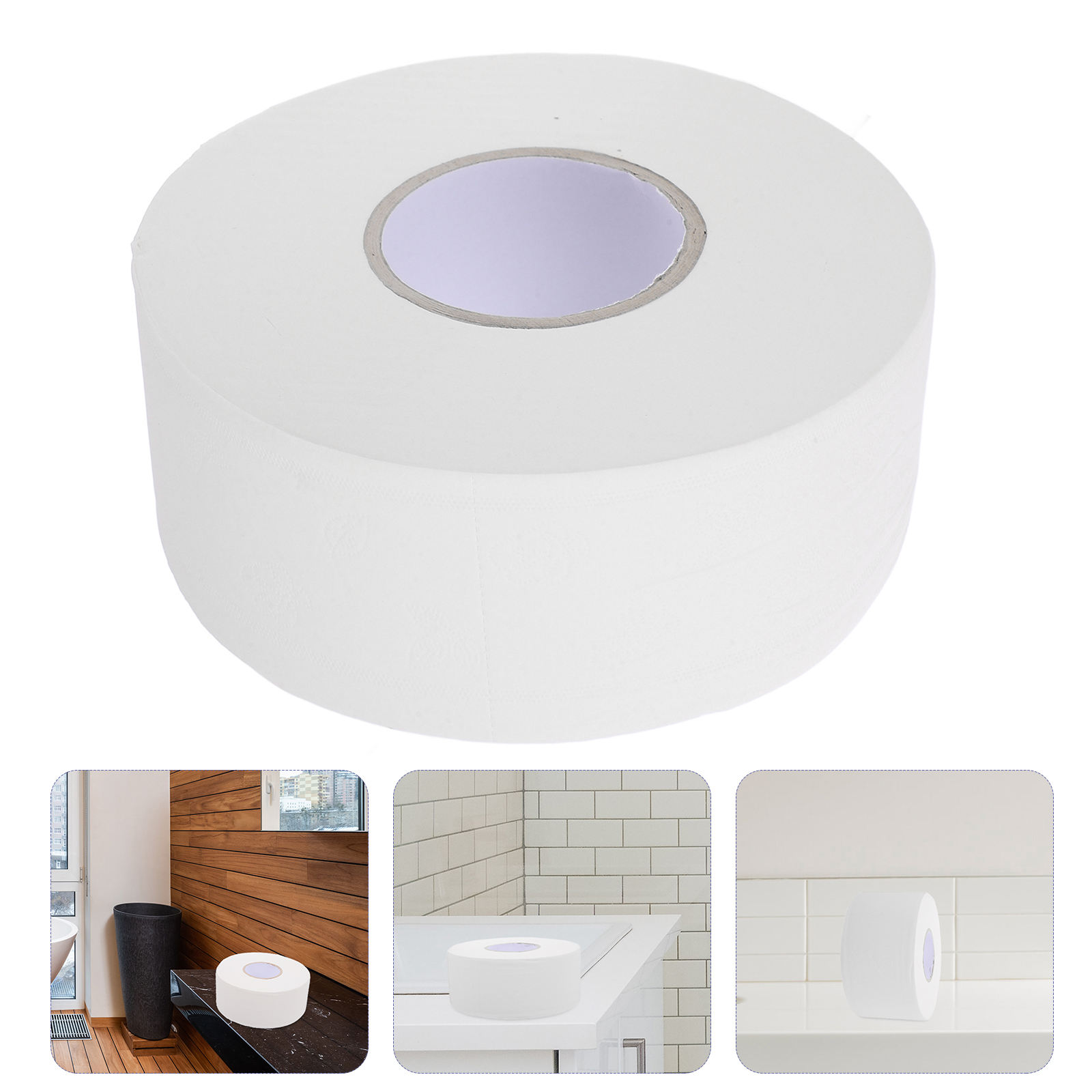 LITINKIMI toilet tissue rolls Toilet Paper Roll 1Pack Tear-resistant Soft Restrooms Traffic Areas
