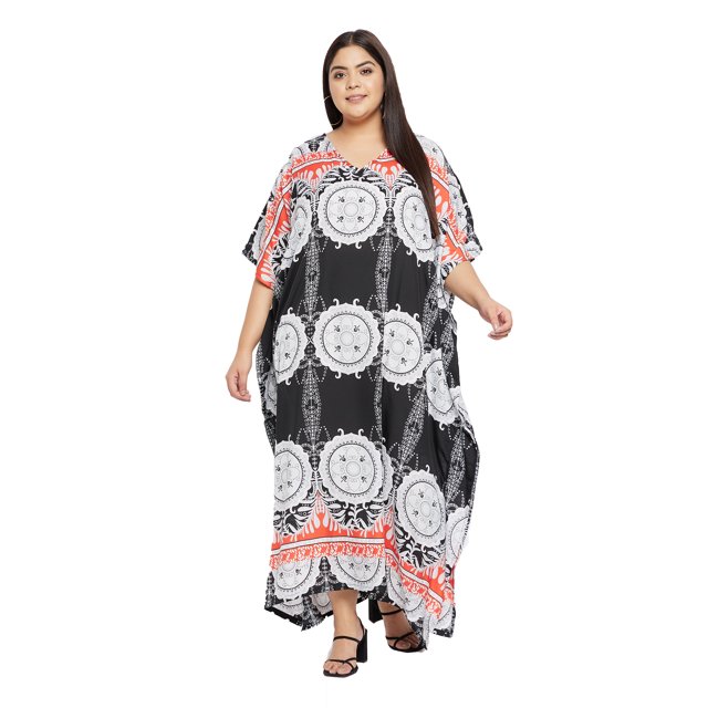 Caftans Longs pour Femmes Grande Taille Robe Caftan Robe de Soirée Fête Été Plage Robe d'Été Manches Kimono Longues Robes Décontractées en Ligne