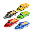 thumbnail image 1 of Lipstore 5x Mini Pullback Boats Realistic Children Vehicles Toy for Ages 3+ Boys Gift, 1 of 8