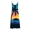 thumbnail image 5 of Fankiway Robe Imprimée à Bretelles Dos Nu de Printemps/été à la Mode pour Femme Robes d'Été de Plage pour Femmes Grande Taille Robes pour Femmes, 5 of 5
