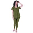 thumbnail image 1 of Moomaya Ensemble de Nuit pour Femmes Pyjama en Coton Tenue de Sommeil 2 Pcs Chemises de Nuit, 1 of 7