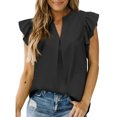 thumbnail image 2 of Admvng Hauts pour Femmes Décontractés Sans Manches à Col Rond Blouse Unie Chandail Camisole T-Shirt P-2TG, 2 of 8