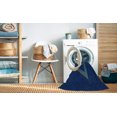 thumbnail image 2 of Ahgly Tapis d'Intérieur Lavable en Machine Carré Transitionnel Bleu, 5 Pieds Carré, 2 of 7