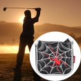 thumbnail image 4 of thinsony Universal Golf Mallet Putter Cover Square Headcover Magnetic Closure Guard Spider Black, 4 of 5