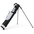 thumbnail image 1 of Gymax Lightweight Golf Stand Bag Par 3 & Executive Courses Carry Bag Shoulder Strap Gray, 1 of 9