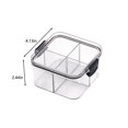 thumbnail image 3 of JilgTeok 1 Packs Glass Food Storage Containers with Airtight Lids BPA Free Square Meal Prep Containers for Kitchen Pantry Organization, 3 of 6