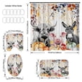 thumbnail image 3 of Bull Head Series Shower Curtain Polyester Waterproof Bathroom Curtain 4 Piece Set, 3 of 6
