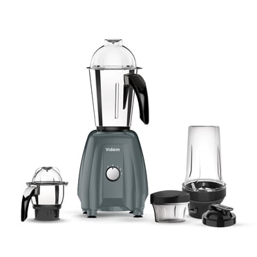 Vidiem Eva Victor Pro 650W 110V Mixer Grinder – Stainless Steel Jars & Multi-Blades, Spice & Coffee Grinder, Juicer & Smoothie Blender