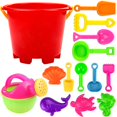 thumbnail image 1 of 14pcs Beach Tools Set Sand Playing Toys Kids Fun Water Beach Seaside Tools Gifts, 1 of 2