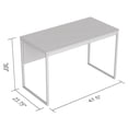 thumbnail image 2 of Safdie & Co. Computer Desk 47.25L Dark Taupe Black Metal, 2 of 4