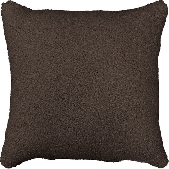 Housse de coussin décoratif Mainstays, unie, 18 x 18 po, Polar Bear, brun