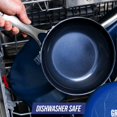 thumbnail image 2 of Blue Diamond Cookware Diamond Infused Ceramic Nonstick 8" Frying Pan Skillet, PFAS-Free, Dishwasher Safe, Oven Safe, Blue, 2 of 4