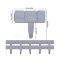 thumbnail image 3 of kurtrusly Garden Fence Cobblestone Border Lawn Edging Waterproof Flower Decorations 5pcs 1Set, 3 of 6