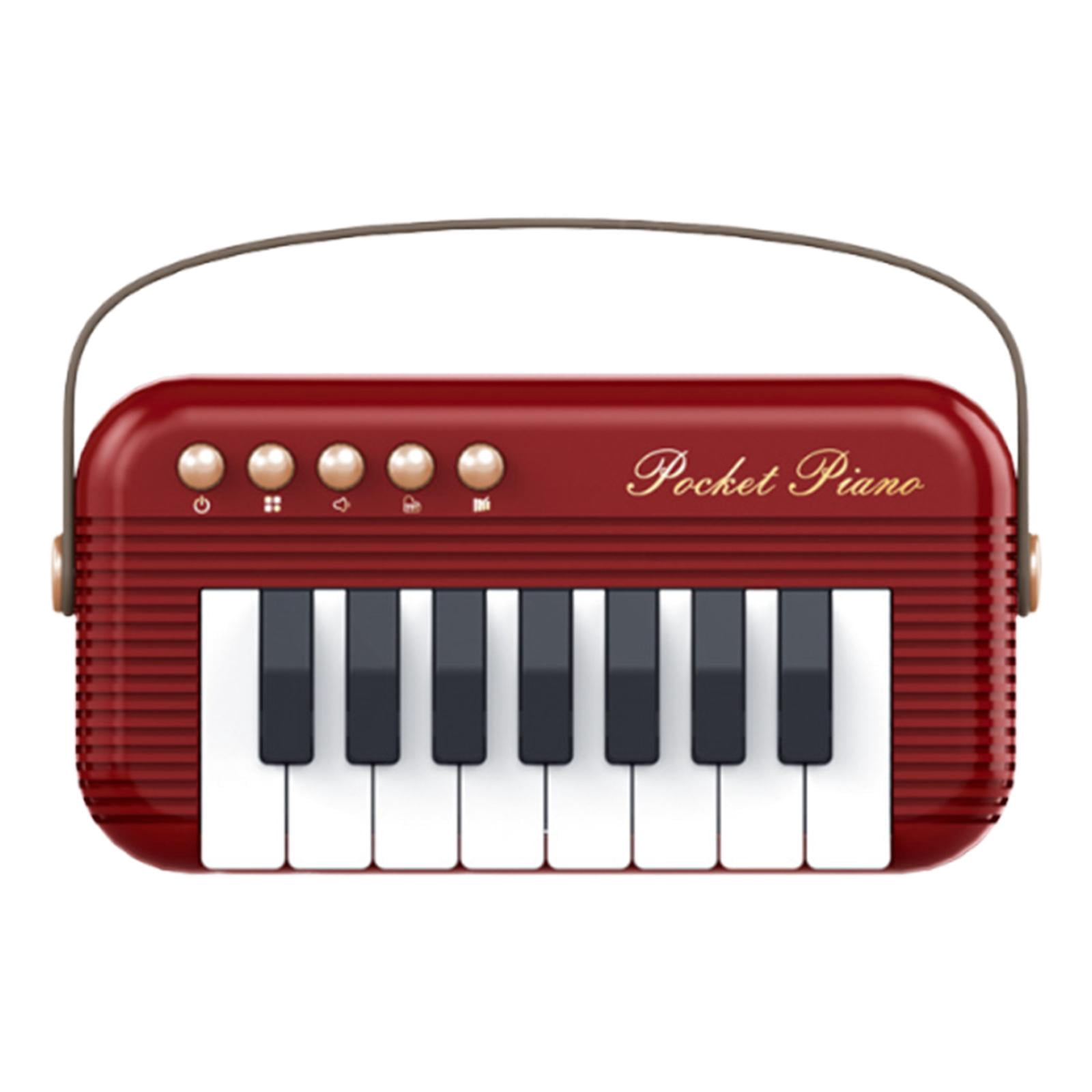 Siruishop Kids Piano Keyboard Birthday Gift Mini Electronic Keyboard for 4-6 Years Old Red