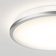 thumbnail image 3 of Artika Modern LED 13 in. Flush Mount Ceiling Light Fixture for Bedroom, Living Room & Entryway, Silver, 3 of 8