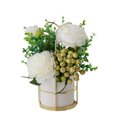thumbnail image 2 of kurtrusly Artificial Flowers With Vase Add Of Color And Style To Any Room Indoor Pinellia white 1Set, 2 of 6