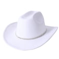 thumbnail image 3 of Men's And Women's Woolen Hats Western Cowboy Top Hat Three Of Rhinestones, 3 of 4