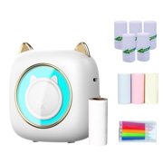 Mini Pocket Printer Portable Thermal Printer Machine Wireless BT Connection 203DPI for Picture Label DIY