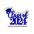 thumbnail image 2 of EGNMCR Room Decor, Home Decor 2024 Graduation Season Wooden Setup Holiday Home Decoration Wooden Sign Graduation Party Desktop Decoration Display items, 2 of 5