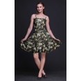 thumbnail image 3 of Bimba Robe Cocktail au-Dessus du Genou Smockée pour Femmes Robe d'Été Fluide-TG, 3 of 5