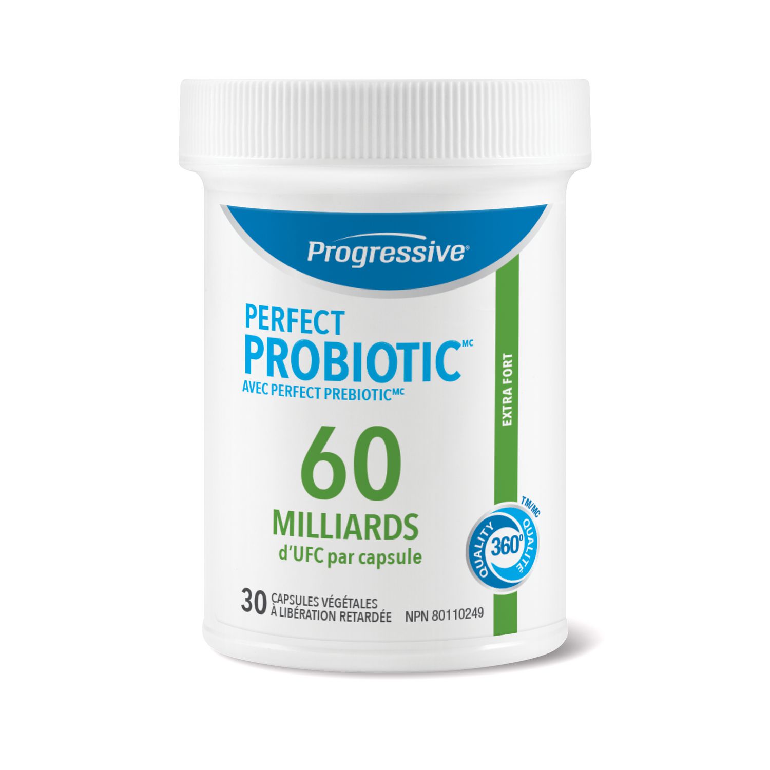 Progressive capsules probiotiques, 60 milliards UFC, 30 capsules