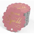 thumbnail image 4 of Inkdotpot 50 Pack Let Love Sparkle Wedding Favor Paper Tags Craft Real Gold Foil Hang Tags, 4 of 6