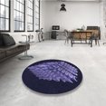 thumbnail image 4 of Ahgly Company Tapis d'Intérieur Lavables en Machine, Rectangle Bleu Nuit Transitionnel, 7' x 9', 4 of 7