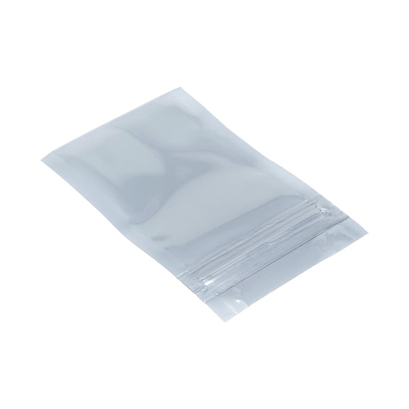 Unique Bargains 25 PCS Anti-Static Shielding Bag Translucent Zip Lock Resealable Bags 60x90mm(2.4x3.5 inch)