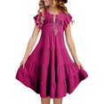 thumbnail image 1 of Robe Fille Ado Robes Florales pour Filles Robe d'Anniversaire Tout-Petit Robe Chic Robes Tout-Petit 14-15 Ans, 1 of 6