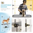 thumbnail image 4 of PawHut Table de Toilettage pour Chien Réglable avec 2 Élingues de Sécurité, Gris, 4 of 10