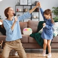 thumbnail image 1 of Langgg Système Audio Bluetooth Compact pour Ensemble KTV Portable pour Enfants d'Extérieur avec Dos Blanc, 1 of 6