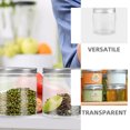 thumbnail image 3 of FUTUREORYY 4 Pcs Mason Jars Aluminum Portable Clear Visibility For Everyday Use Household Users, 3 of 8