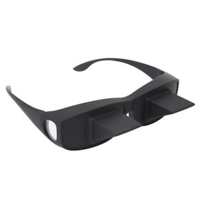 Verres Lazy Verres Verre optique 90 Degré Horizontal Haute Définition Lit Prism Spectacles Lunettes de vue pour la lecture et l'observation couchées TV noir