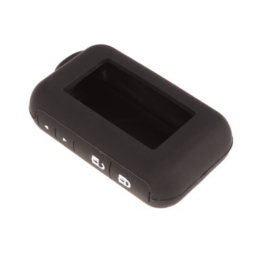 KAKOWELY Silicone Car Remote Shell Cover Anti-theft Auto Alarm Key Case for Starline E90 E91 E60 E61 (Black),2.56"X1.5"X0.79"