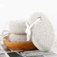 thumbnail image 3 of CHUANK Exfoliating Foot Grinding Stone Oval Natural Rubbing Stone Pumice Stone with Rope Household Foot Rubbing Stone, 3 of 9