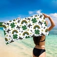 thumbnail image 5 of Saint Patricks Day Decorations Home Microfiber Beach Towel Super Lightweight Colorful Bath Towel Sandproof Beach Blanket Multi-Purpose Towel For Travel Swimming Pool 30x60 Inch, 5 of 5