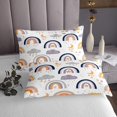 thumbnail image 3 of Erosebridal Cartoon Rainbow Coverlet Set Queen, Dreamy Galaxy Bedding Set, Cloud Star Decor 3pcs, 3 of 5