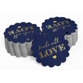 thumbnail image 2 of Inkdotpot Gold Foil Paper Hang Tags Made With Love Text Favor Tags 50 Piece, 2 of 6