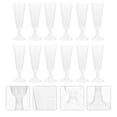 thumbnail image 3 of AMERTEER 12 Pcs Verre à Champagne Jetable en Plastique Verre à Boire Verre à Vin Rouge (Transparent), 3 of 6