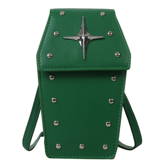 Sacs à Main Rétro Gothique en Forme de Cercueil, Pochettes, Sac à Main d'Halloween pour Femmes, Sacs Bandoulière