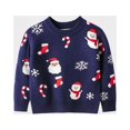 thumbnail image 4 of Enfants Dessin Animé Basique Pull de Noël Style Hiver Épais Pull Tenue Quotidienne, 4 of 9