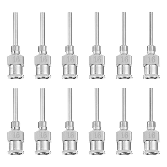 12 Pcs Aiguilles de Distribution en Acier Inoxydable Non Pliantes Précision Précision Pointes Émoussées