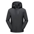 thumbnail image 1 of IROINNID Manteau d'Extérieur pour Hommes en Solde, Coupe-Vent de Randonnée Confortable, Imperméable, à Capuche, Manteau à Manches Longues, Manteau et Vestes à Capuche, Gris, 1 of 2