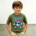 thumbnail image 1 of T-Shirts pour Filles Col Rond T-Shirts Graphiques Garçons Haut d'Été Vêtements Tenues Fille 6-7 Ans, 1 of 3