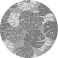 thumbnail image 1 of Ahgly Company Tapis de Zone Rond d'Intérieur Lavable à la Machine, Style Transitionnel, Gris Argenté, 3 Pieds Rond, 1 of 7