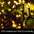 thumbnail image 4 of 500 LED Warm White Christmas Lights Indoor, 8 Modes Christmas String Lights Outdoor Waterproof, Christmas Tree Lights Green Wire, Connectable Christmas Twinkle Lights Plug in, 4 of 6