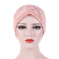 thumbnail image 2 of XZNGL Women Chemotherapy Cap Muslim Hat Colorful Head Wrap Cap, 2 of 8