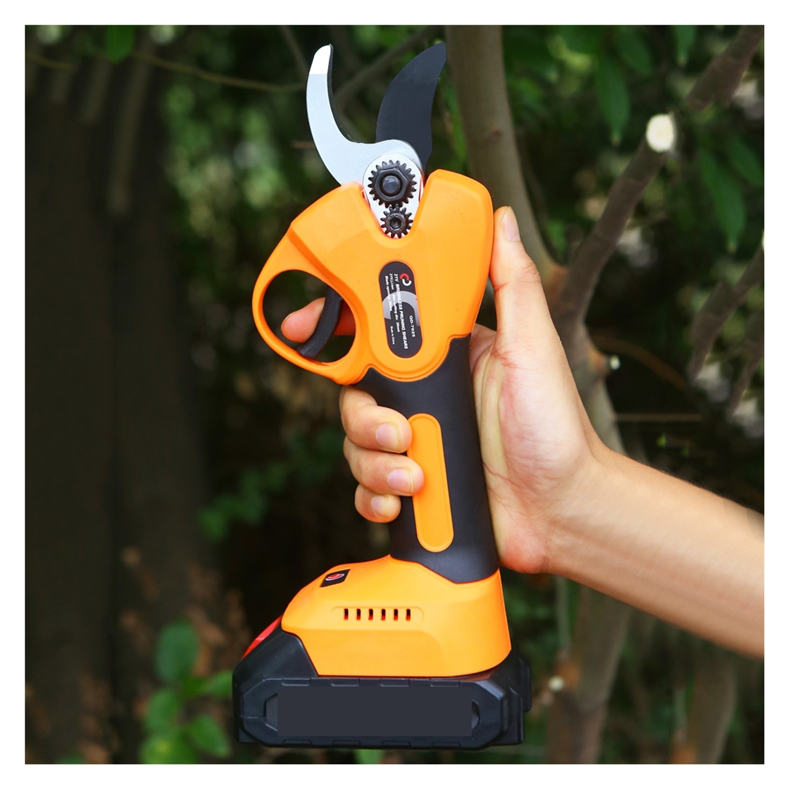 Electric Pruning Shears Cordless Pruner Garden Efficient Fruit Tree Bonsai Cutter Pruning Shears With 1 Battery Power Tools ,High Efficiency