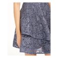 thumbnail image 3 of BCX Robe Évasée en Dentelle pour Femmes, Gris, Juniors, 3, 3 of 4