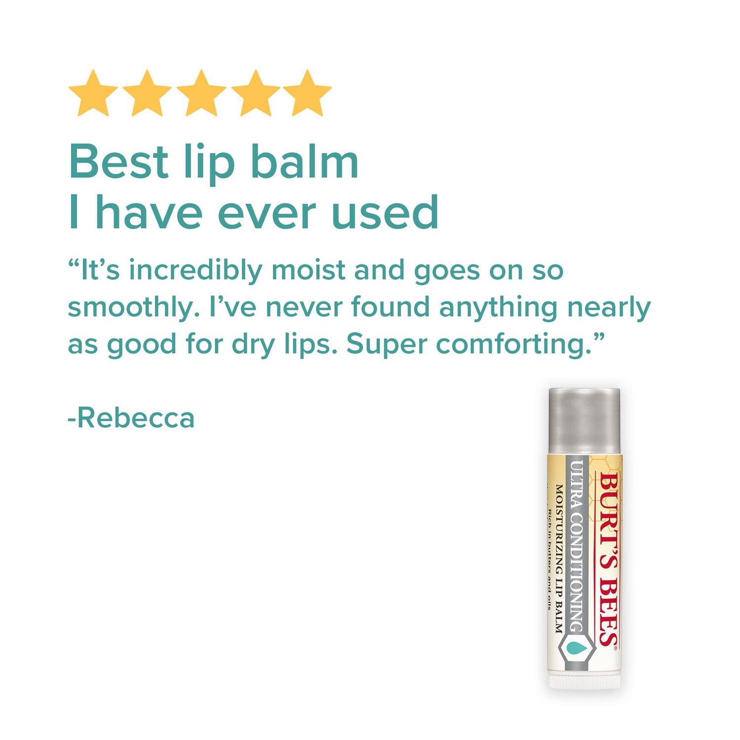 Baume ultra-revitalisant pour les lèvres d’origine naturelle à 100 % au beurre de kokum de Burt’s Bees®,